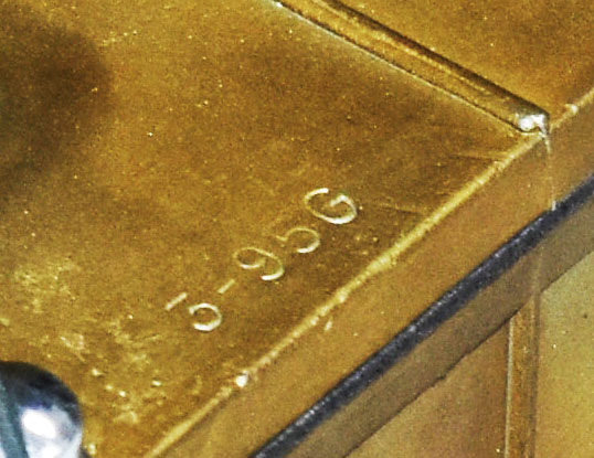 Typical Stromberg carburetor stamped number