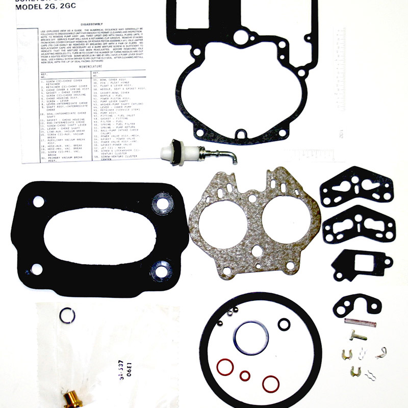 1977-1978 196, 231 CID V6 two barrel Rochester 2GE carburetor kit part number ck3184