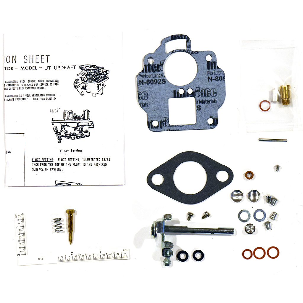 International Harvester, Farmall Carter UT Cast Iron Top Carburetor Kit includes throttle shaft part number ck4803