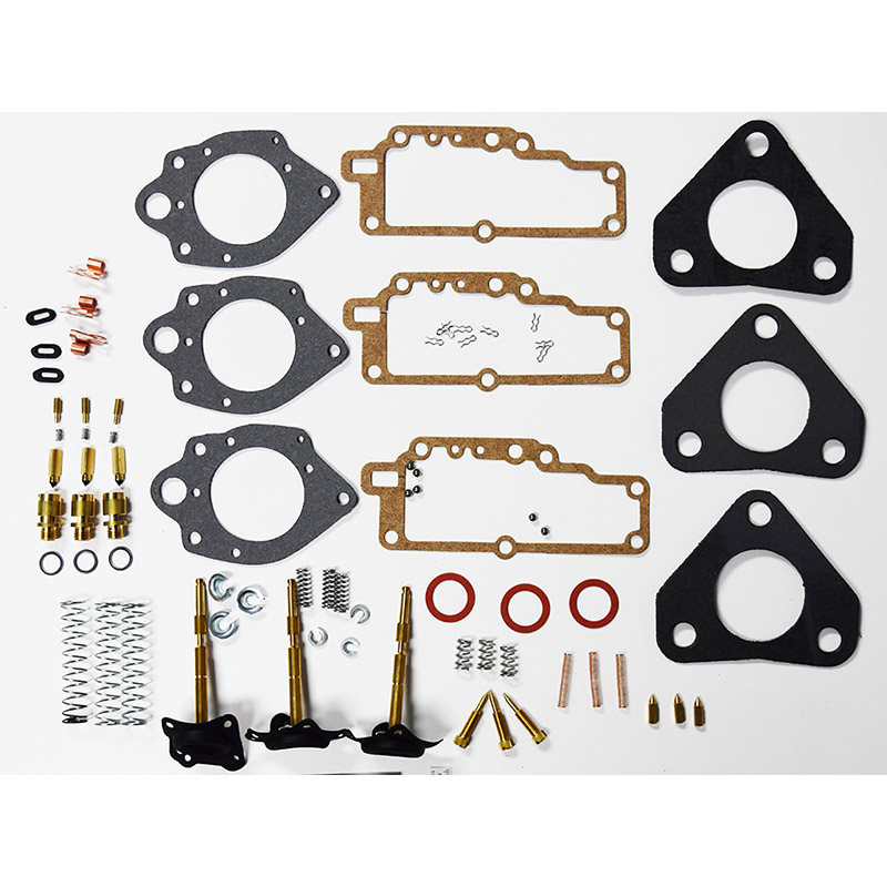 1953-1955 Chevrolet Corvette 6 cylinder, Carter YH carburetor kit, services three carburetors part number ck4934