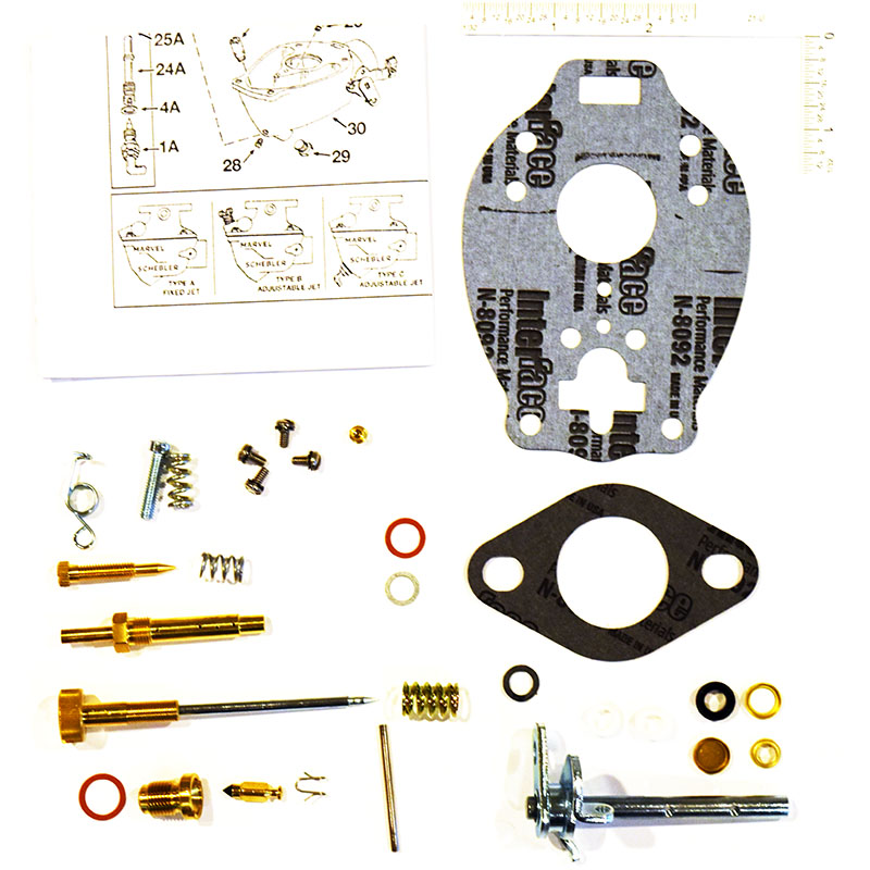 Marvel-Schebler TSX Carburetor Master Kit for Massey-Ferguson Tractors: TO35, MF35, F40, MH50, MF50, MF135, MF150. Industrials: 202, 204, 2135 part number ck6672