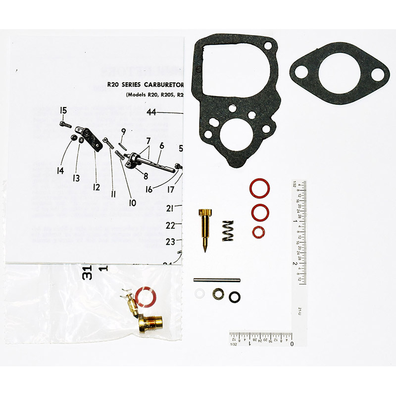 Zenith R20T 3 screw carburetor kit part number ck9005