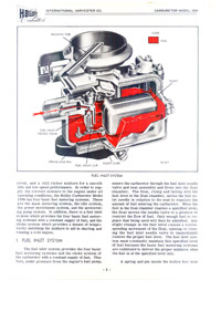 Holley 1904, 1908, 1960 Ford, IHC Carburetor Service Manual