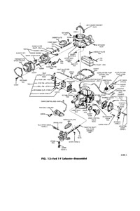 Ford/ Autolite / Motorcraft Model 1100 Carburetor Service Manual