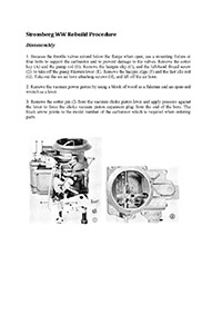 Stromberg WW 1960-1969 Chrysler, Dodge and Plymouth Carburetor Service Manual