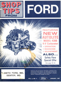 Ford/Motorcraft Model 4300D Carburetor Service Manual