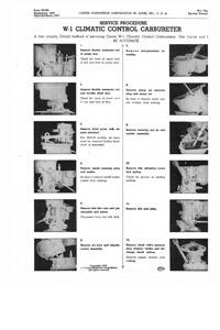 Carter W-1 1941-1948 Chevrolet Carburetor Service Manual