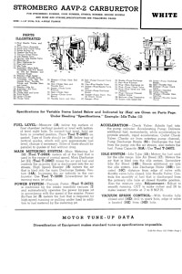 Stromberg AA Series Aerotype Cadillac, Chrysler, Cord, LaSalle, Packard Tucker, White Carburetor Service Manual