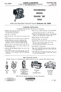Carter WGD Hudson, Nash and Oldsmobile Carburetor Service Manual