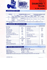 Holley AA-1G Diamond-T, International Trucks Carburetor Service Manual