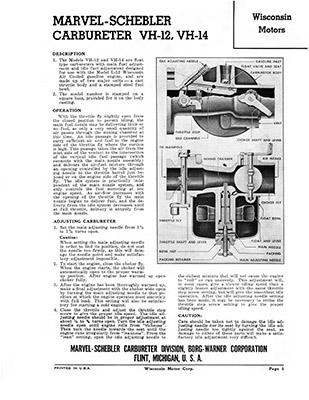 marvel-schebler vh service manual cm6008