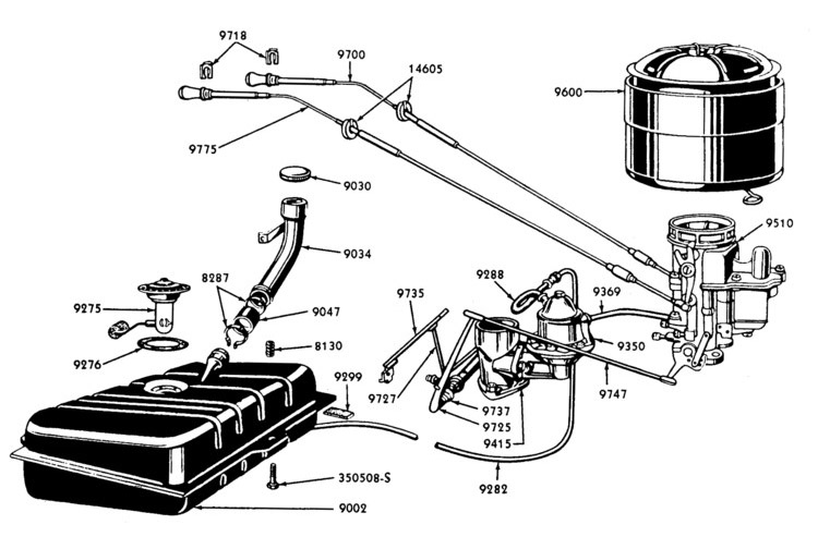 1942-1946 Flathead fuel system