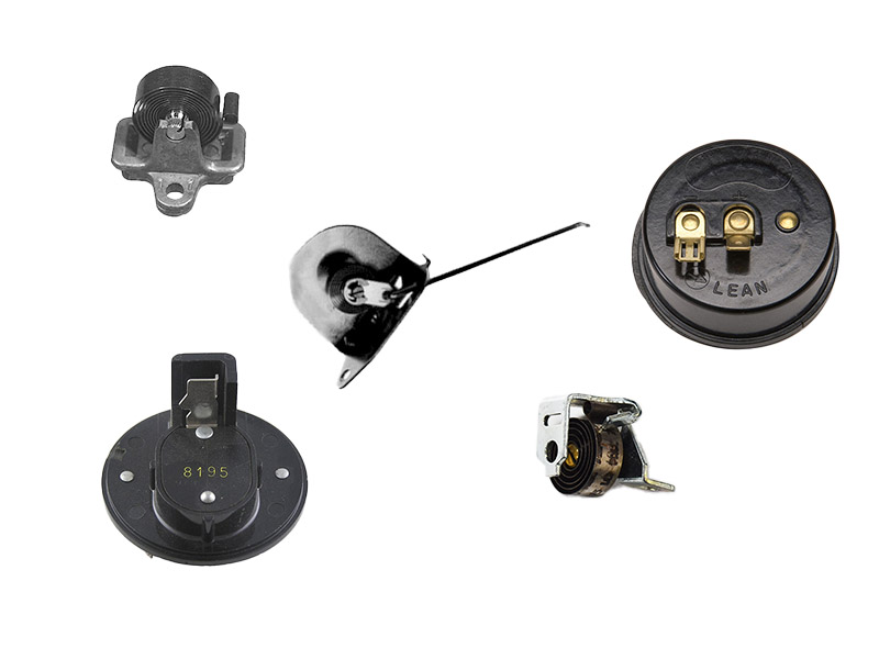 Typical carburetor choke thermostats