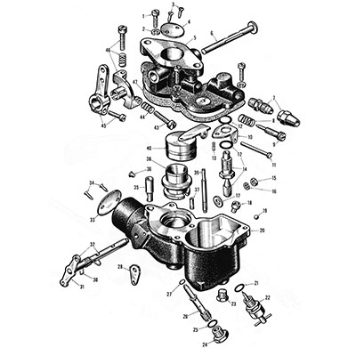 Typical Stromberg UR carburetor